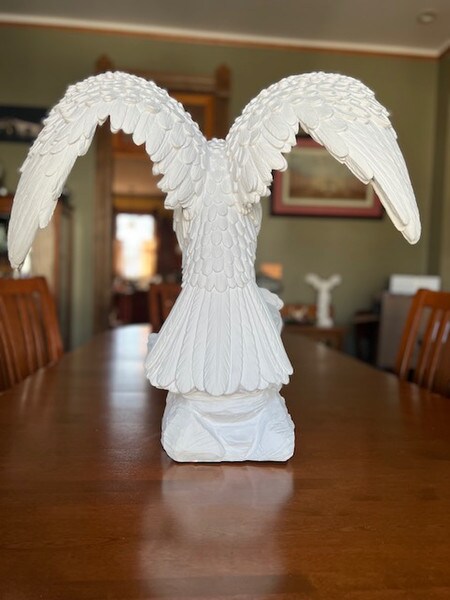 High End Bald American Eagles marble sculpture architectural statues